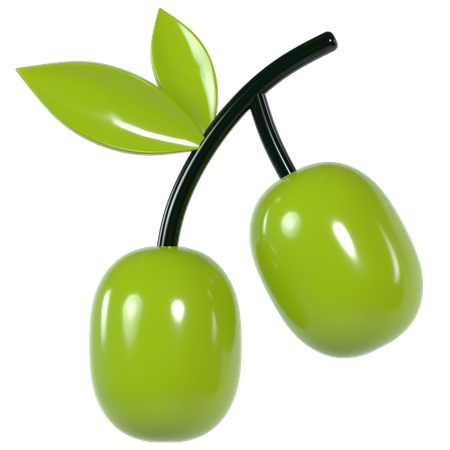 Olive  3D Illustration
