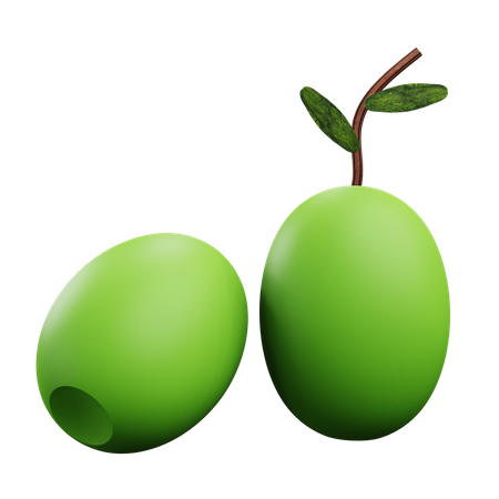 Olive  3D Icon