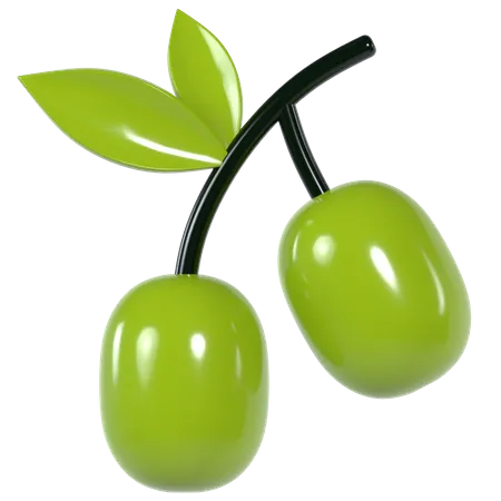 Olive  3D Illustration