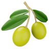 olive 3d illustration