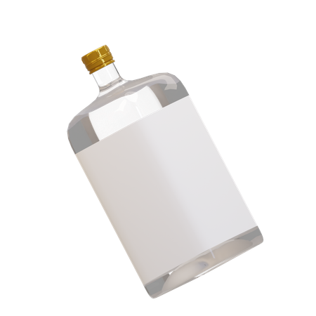 Olive Oil Bottle  3D Icon