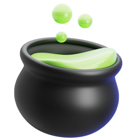 Olla de bruja  3D Icon