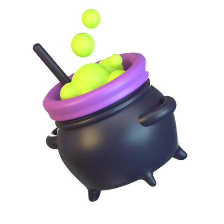 Olla de bruja  3D Icon