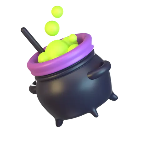 Olla de bruja  3D Icon