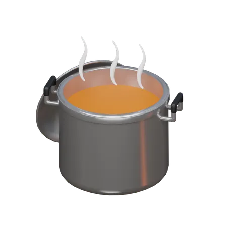 Olla caliente  3D Icon