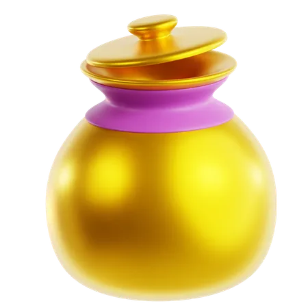 Olla de barro  3D Icon