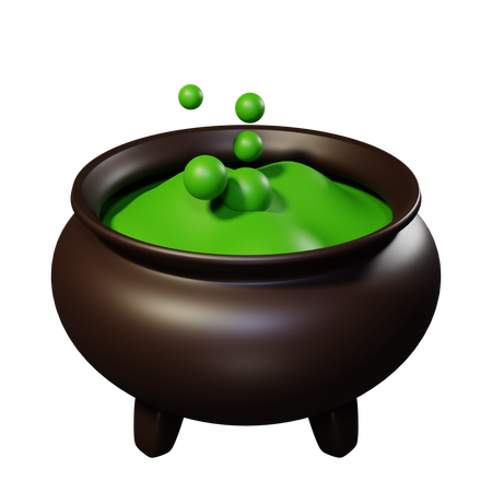Olla de brujas  3D Icon