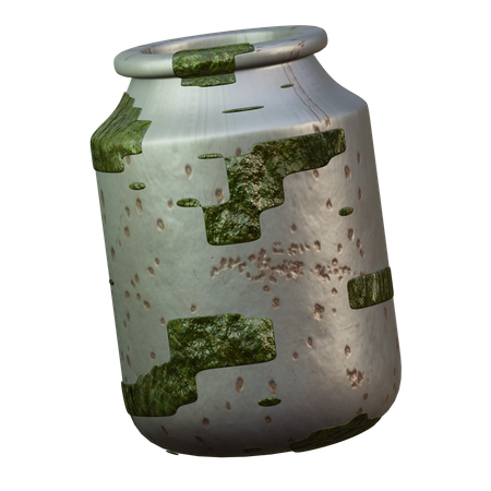 Olla de metal desgastada  3D Icon