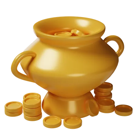 Olla de oro  3D Icon