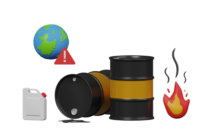 Ölverschmutzung  3D Icon