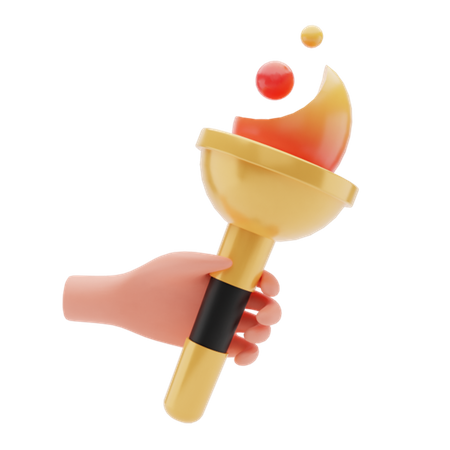 Olympic flame  3D Illustration