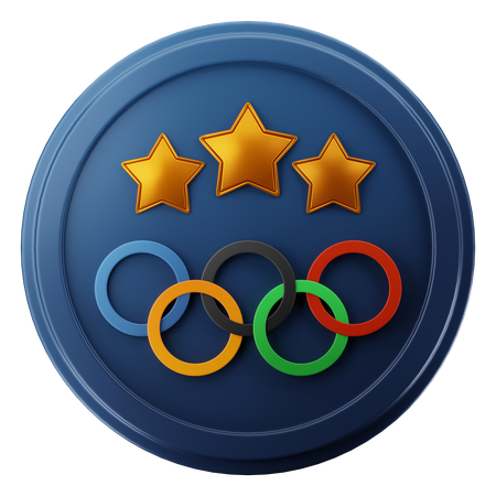 Olympic rings  3D Icon