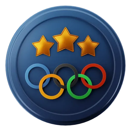 Olympic rings  3D Icon