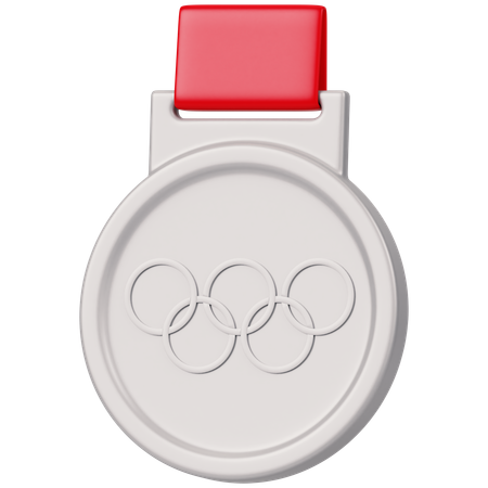 Olympic Silver Medal  3D Icon