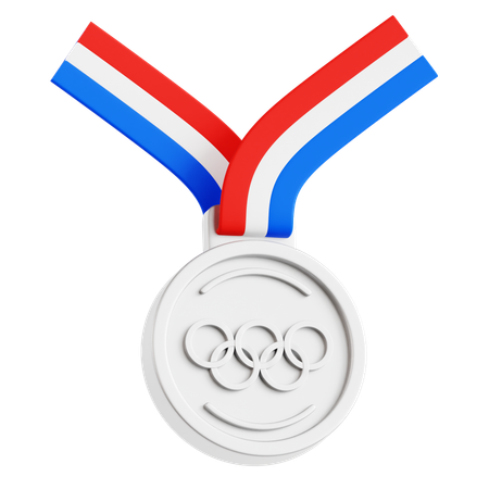 Olympic Silver Medal  3D Icon