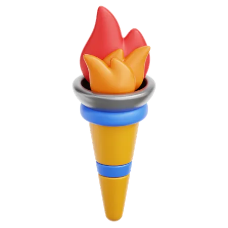 Olympic Torch  3D Icon