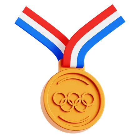 Olympische Bronzemedaille  3D Icon