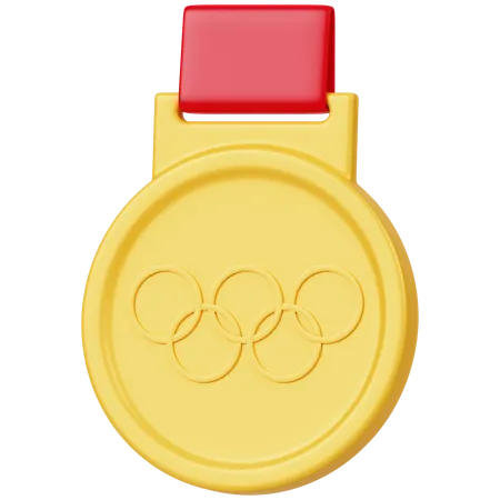 Olympische Goldmedaille  3D Icon