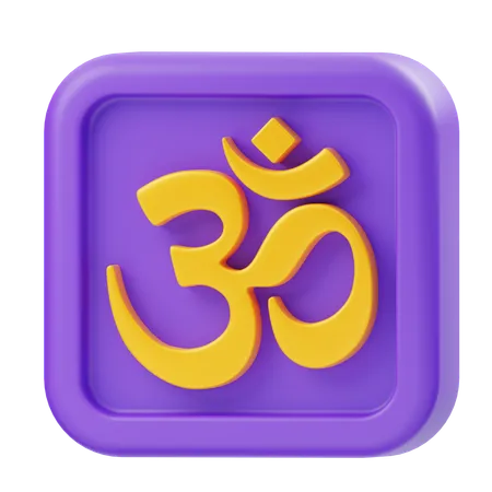 Om  3D Icon
