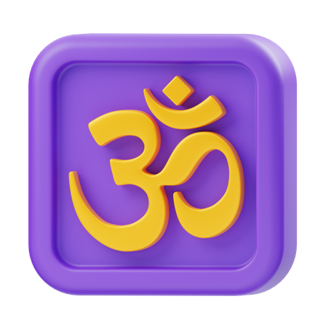 Om  3D Icon