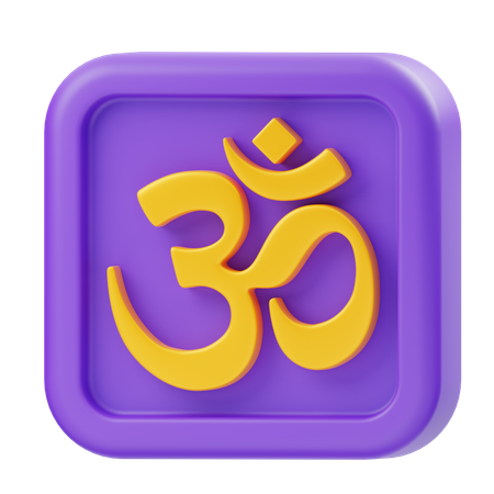 Om  3D Icon