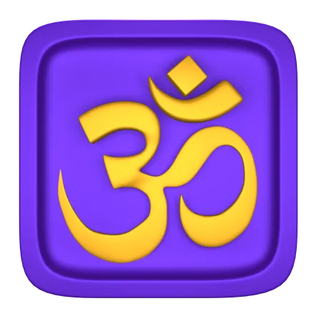 Om  3D Icon