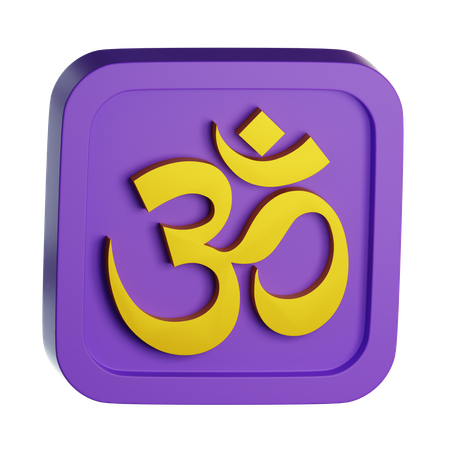 Om  3D Icon