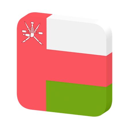 Oman Flag  3D Icon