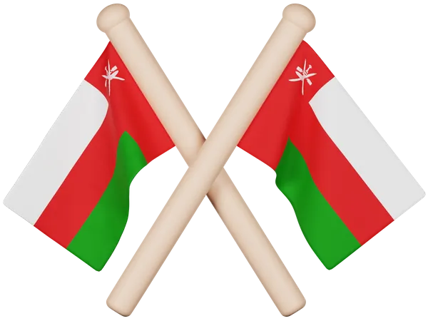 Oman Flag  3D Icon