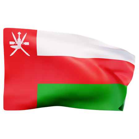 Oman Flag  3D Icon