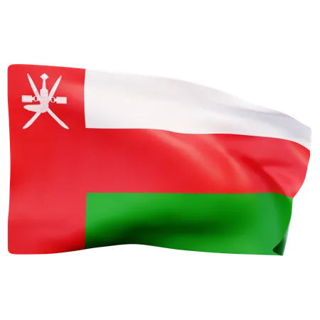 Oman Flag  3D Icon