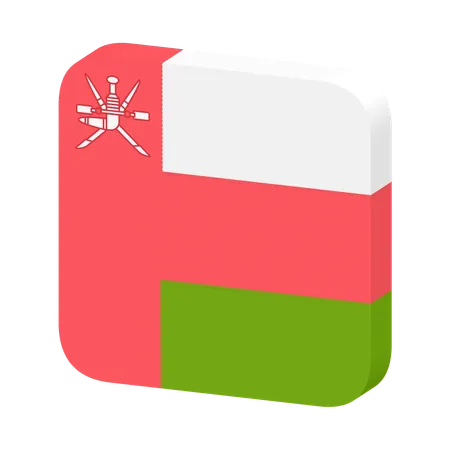 Oman Flag  3D Icon