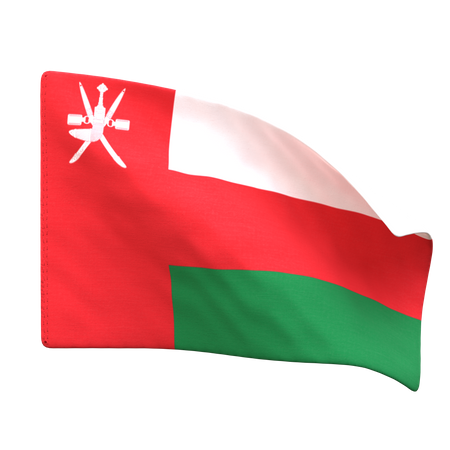 Oman Flag  3D Icon