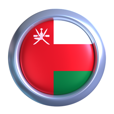 Oman Flag Emblem  3D Icon