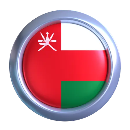 Oman Flag Emblem  3D Icon