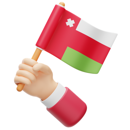 Oman-Flagge  3D Icon