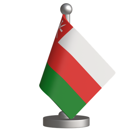 Oman Tischflagge  3D Icon