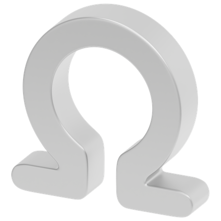 Omega  3D Icon