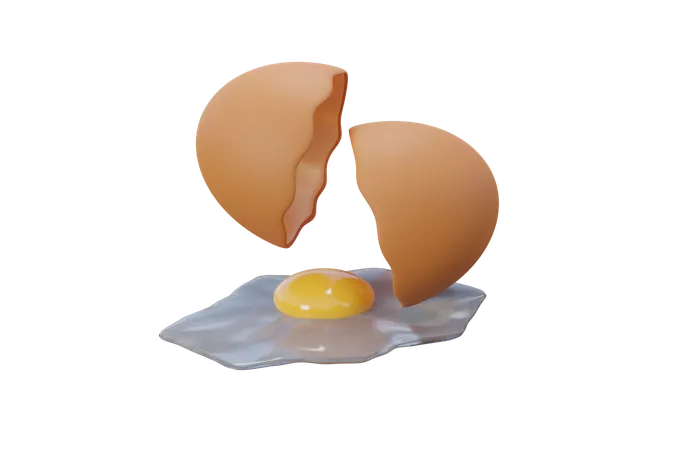 Omelet  3D Icon