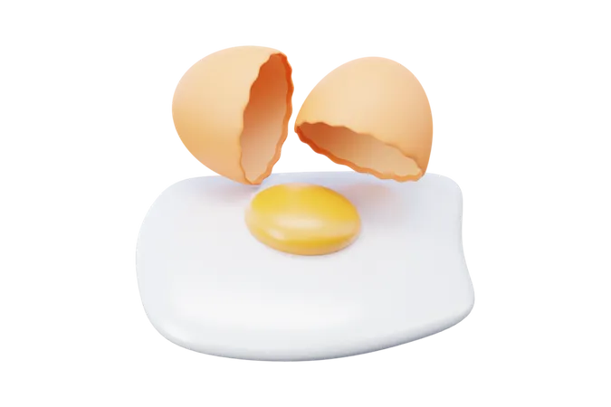 Omelet  3D Icon