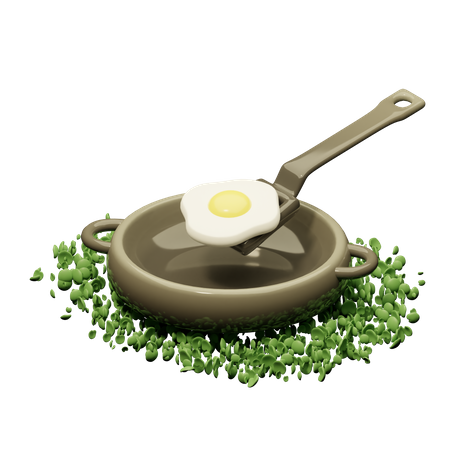 Omelet  3D Icon