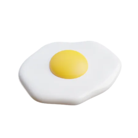 Sunny Side Up Eggs 3D Icon