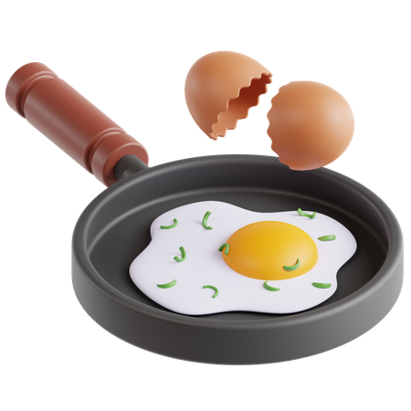 Omelete  3D Icon