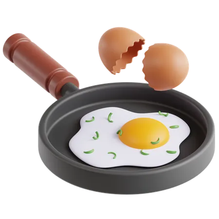 Omelete  3D Icon