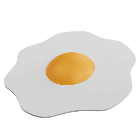 Omelete de ovo  3D Icon