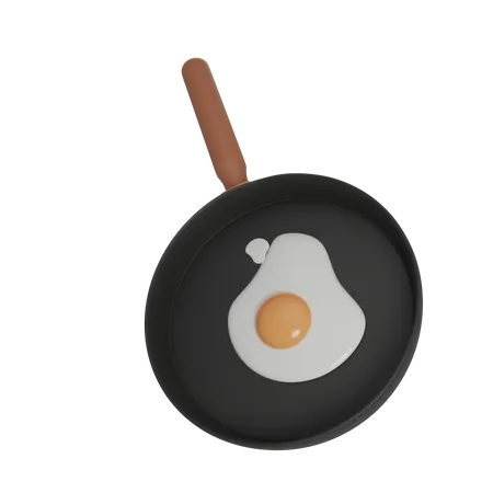 Omelette  3D Illustration
