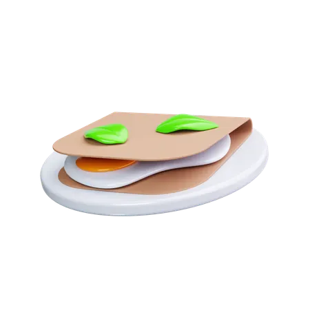 Omelette  3D Icon