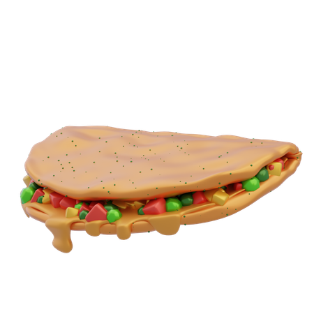 Omelette  3D Icon