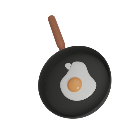 Omelette  3D Illustration