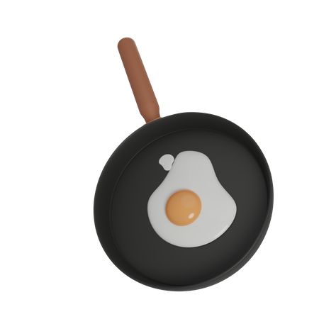 Omelette 3D Illustration